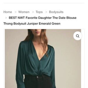 Favorite Daughter Juniper Green Bodysuit